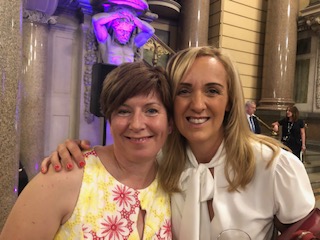 Debbie Ryan with Tracey Neville